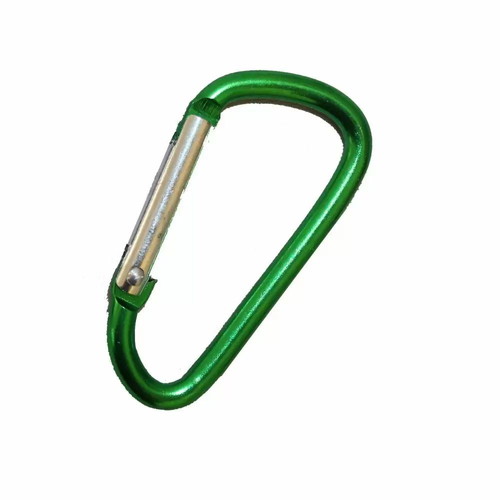 Carabiner keychain 4.5cm green new
