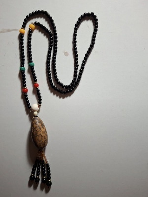 Boho necklace wooden like new