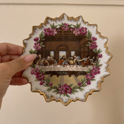 Porcelain plate The Last Supper like new