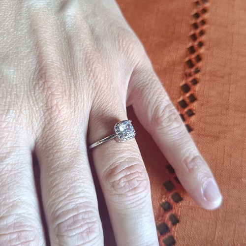 Monopetro ring like new, silver