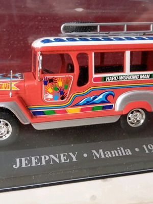Λεωφορείο Μανίλας μεταχειρισμένο, συλλεκτική μινιατούρα Jeepney 1980
