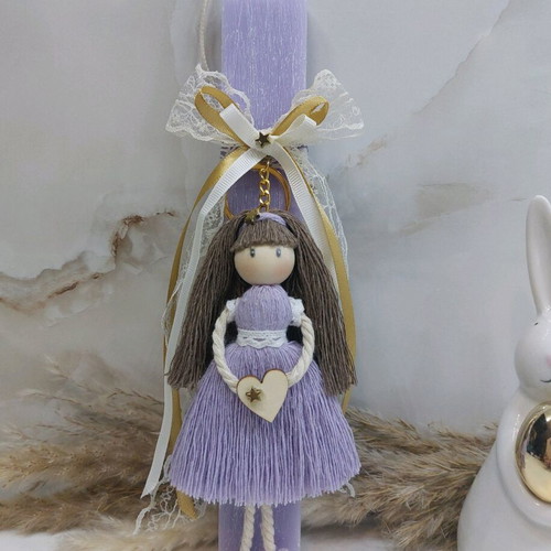Handmade Easter set with candle, jewelry box and bookmark