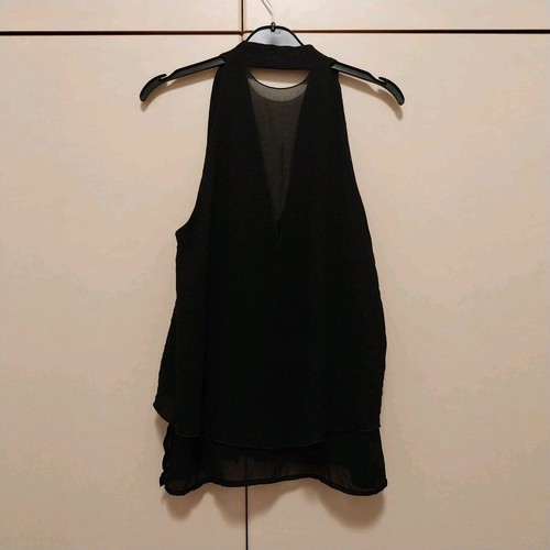 Black sleeveless top Zara size M like new