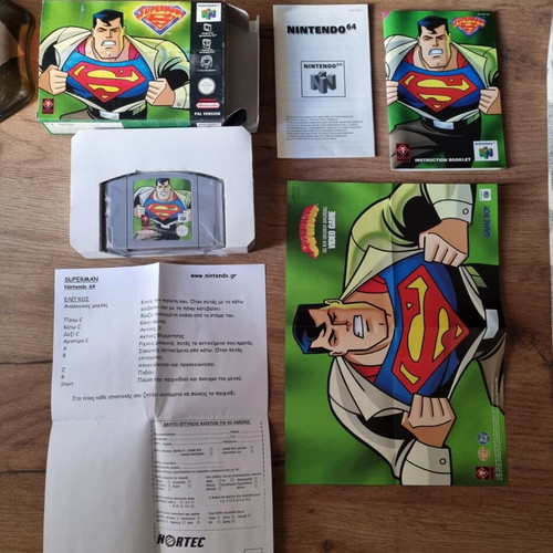 Superman 64 Nintendo 64 μεταχειρισμένο, πλήρες με κουτί και μάνιουαλ