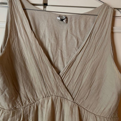 Imperial Italy women's dress M sand beige, like new, cotton silk