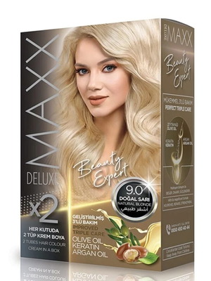 Hair dye natural blonde 9.0 new with olive oil, keratin and argan oil
