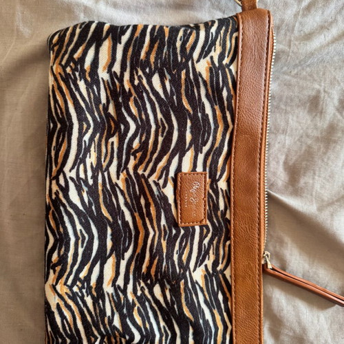 Pepe Jeans shoulder bag used, brown leather shopper