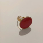 Ring red with gold