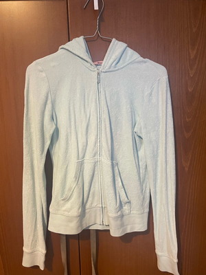 Juicy Couture Velour Hoodie Size S Like New Turquoise