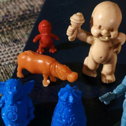 Vintage toys used, set of 18 pieces