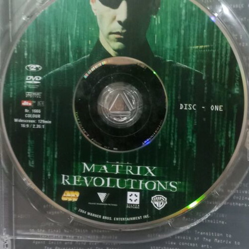 Matrix Revolutions DVD used, 2-disc widescreen edition with Greek subtitles