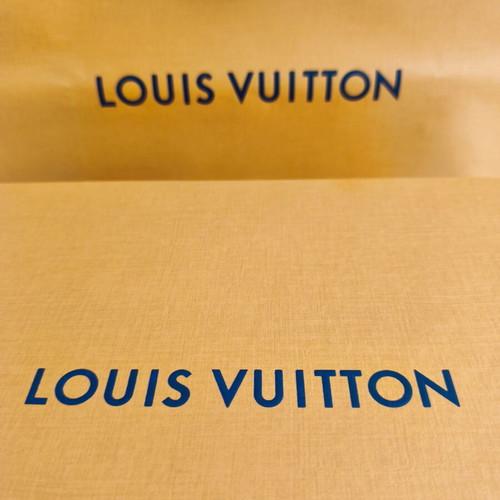 Louis Vuitton luxury storage box with hard case and gift bag new
