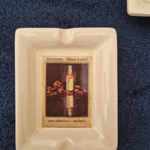 Dewars ashtray set used