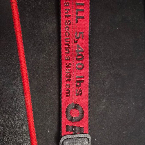 Μπρελόκ Off-White Industrial 2.0 κόκκινο καινούργιο με μαύρο hardware