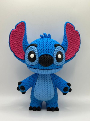 Stitch figure 3D printed, 17 cm height, new