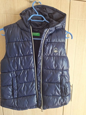 Αμανικό μπουφάν Benetton σαν καινούργιο, Νο 7-8, μπλε