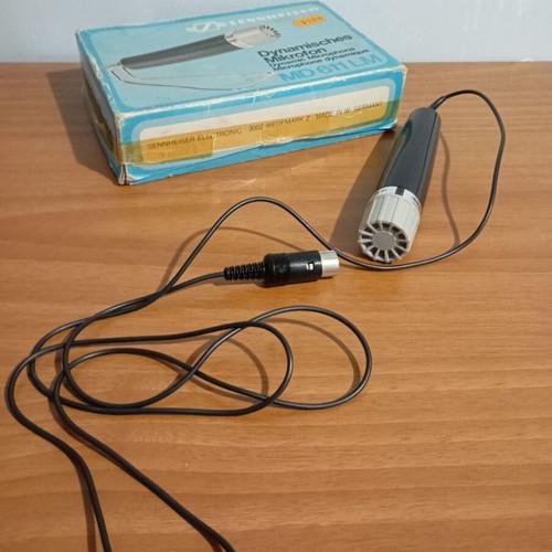 Sennheiser vintage microphone used, from Germany