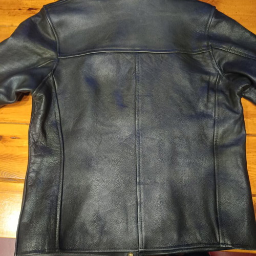 Jacket Leader Vainas leather, like new, black, thick material
