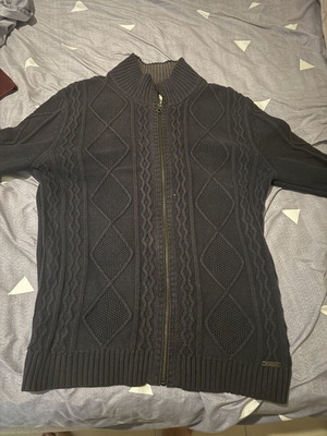 Mexx knitted cardigan black size L used