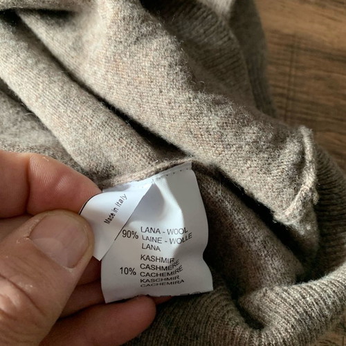 Rodrigo cardigan like new, size XXL, brown, 90% lana wool, 10% kashmir