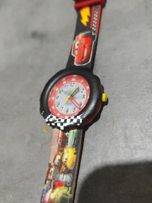 Flick Flack Disney Cars wristwatch like new, men's, black-red