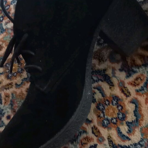 Suede ankle boots like new, black, size 40
