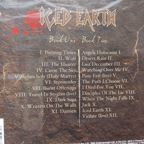 Iced Earth The Blessed And The Damned 2CDs new, metal