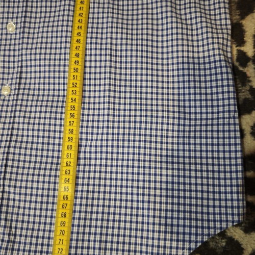 Zara men's shirt XL like new, white and blue cotton