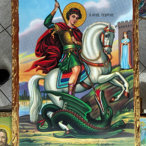 Saint George handmade icon new 50x70