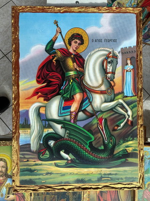 Saint George handmade icon new 50x70