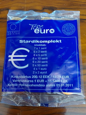 Estonia Euro Coins Starter Kit new, official