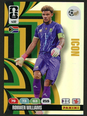 Κάρτα 2026 Panini World Cup Adrenalyn XL #432 Williams Icons σαν καινούργια