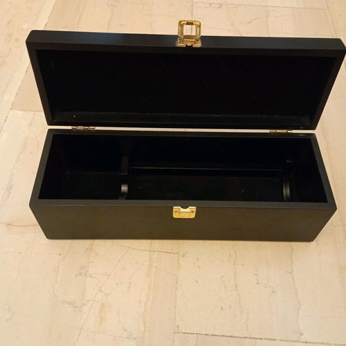 Wooden bottle holder like new, for one bottle, 36x11.5x12cm