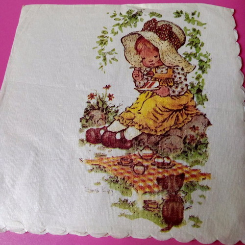 Sarah Kay vintage napkin like new