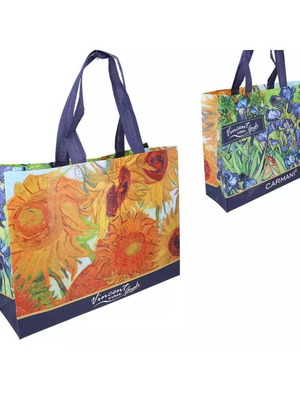 Τσάντες πρωινού με έργα Van Gogh Sunflowers και Irises, νέες, σετ 3 τεμαχίων
