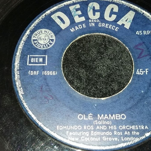 Foreign 7-inch records used, rare collection of 4 pieces