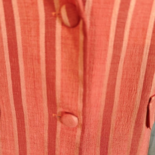 Vintage blazer XXL coral-salmon striped