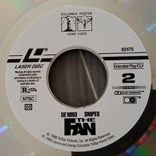 The Fan 1996 LaserDisc like new, thriller