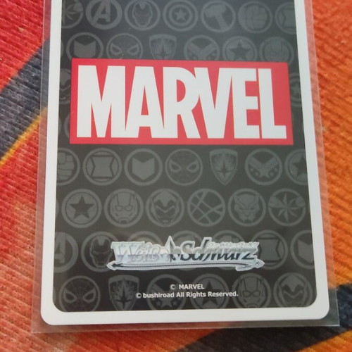 Spiderman rare card Weiß Schwarz Marvel vol3 like new with sleeve and top loader