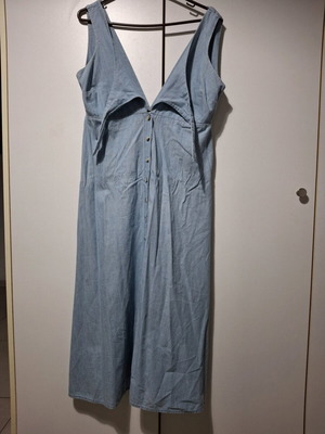 Dress long turquoise Pull & Bear like new, women's