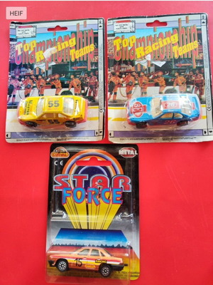 Vintage Die-Cast Toy Cars 3-Pack – Championship Racing Teams & Star Force (Guisval)