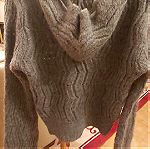  Μάλλινο ζέστο γυναικείο πλεκτό με κουκούλα Toi&Moi M/L νούμερο.