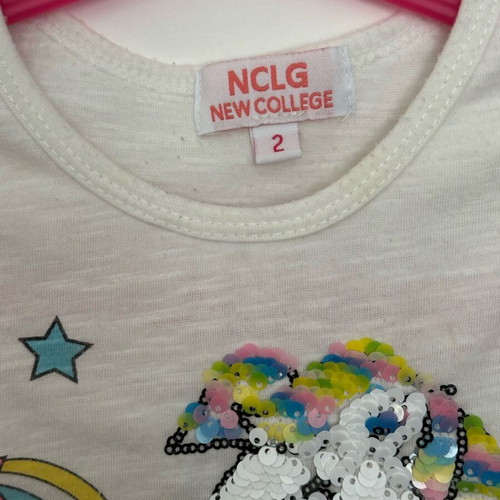 Cotton dress used with unicorn, size 2, 92 cm