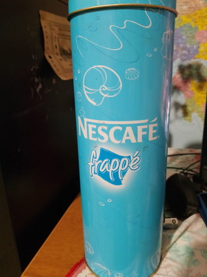 Vintage διαφημιστικό κουτί για καλαμάκια NES cafe frappe μεταχειρισμένο