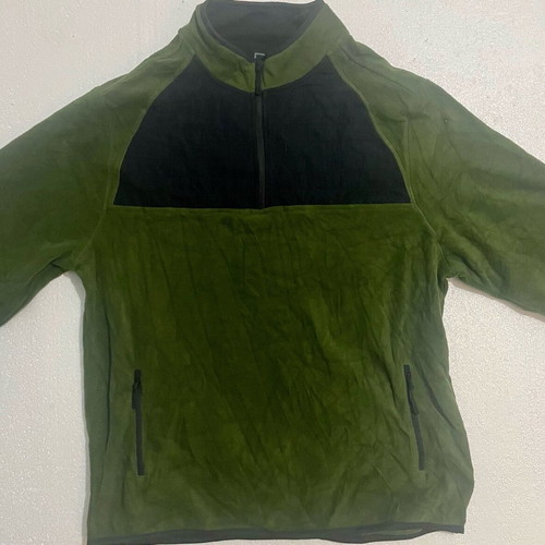 Beverly Hills Polo Club Polar Fleece jacket like new, olive and black, size L