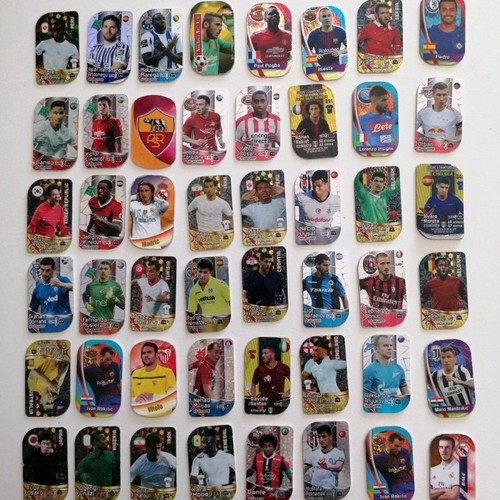Europe's champion metal footballer tags used, pack of 48