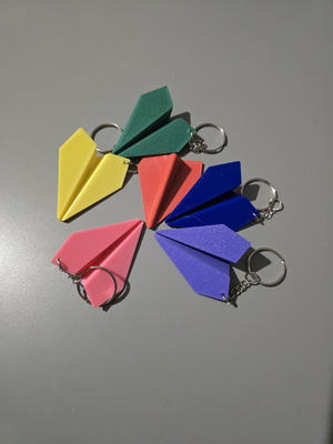 3D printed keychain paper plane like new