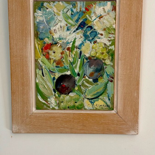 Painting Apostolos Lavdas like new with birds theme