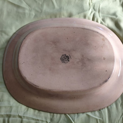 William Lowe ceramic platter 1880-1912 with Willow pattern