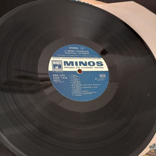 Ο Θέμης Ανδρεάδης τραγουδάει Λογοθέτη vinyl record new, entechno